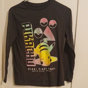 Old Navy Pikachu Long Sleeve Tee - Black